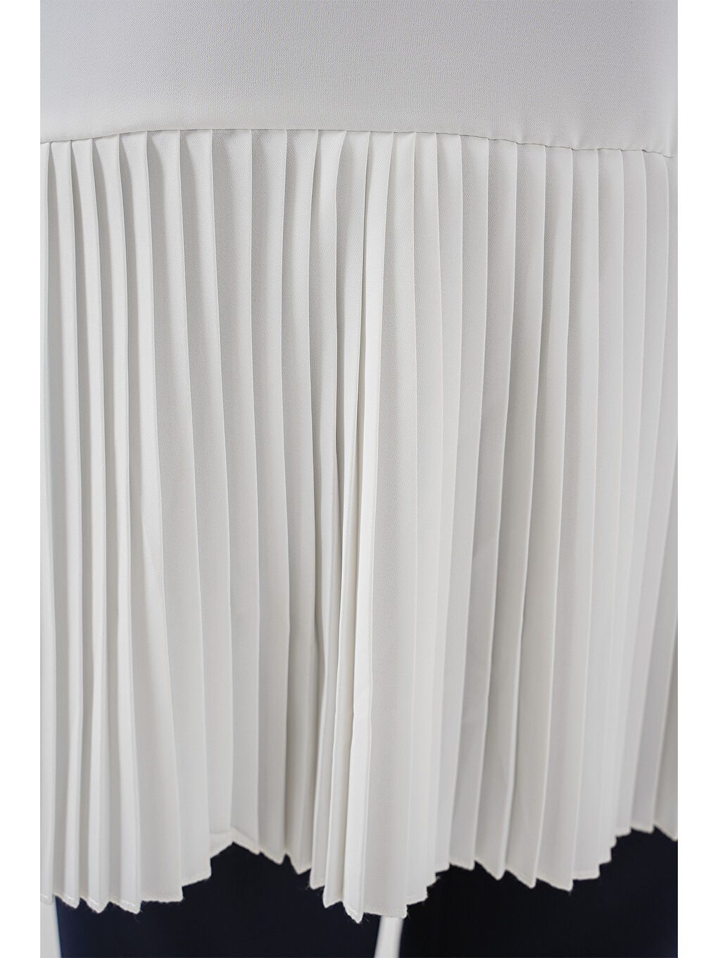 Kadın Piliseli Kolsuz İçlik 2493 - Beyaz-4