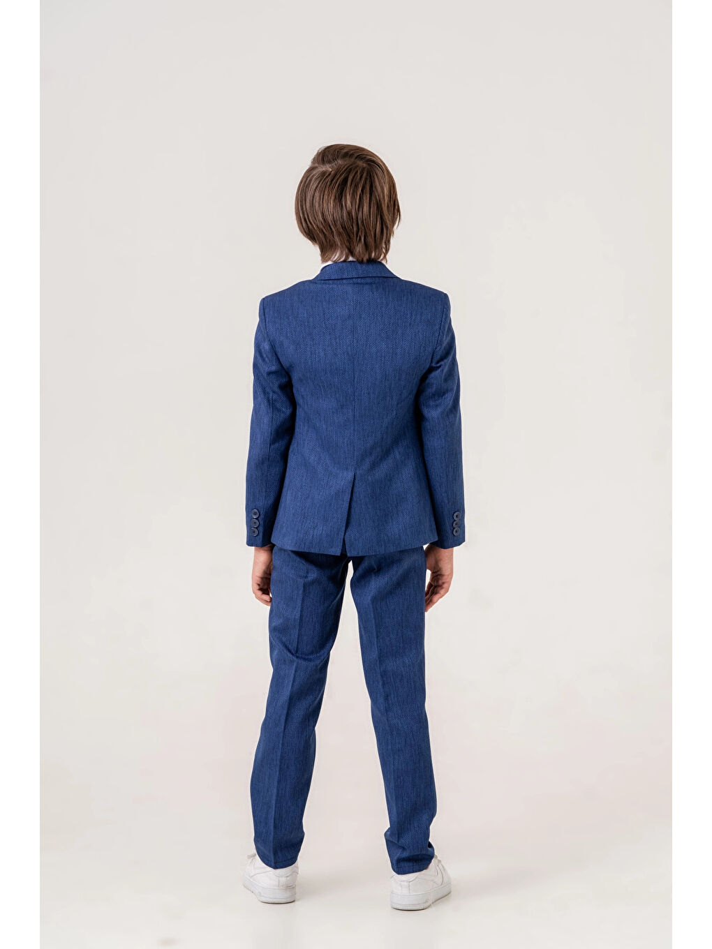 Mavi Papyonlu Ceketli Takım Elbise 4022-2