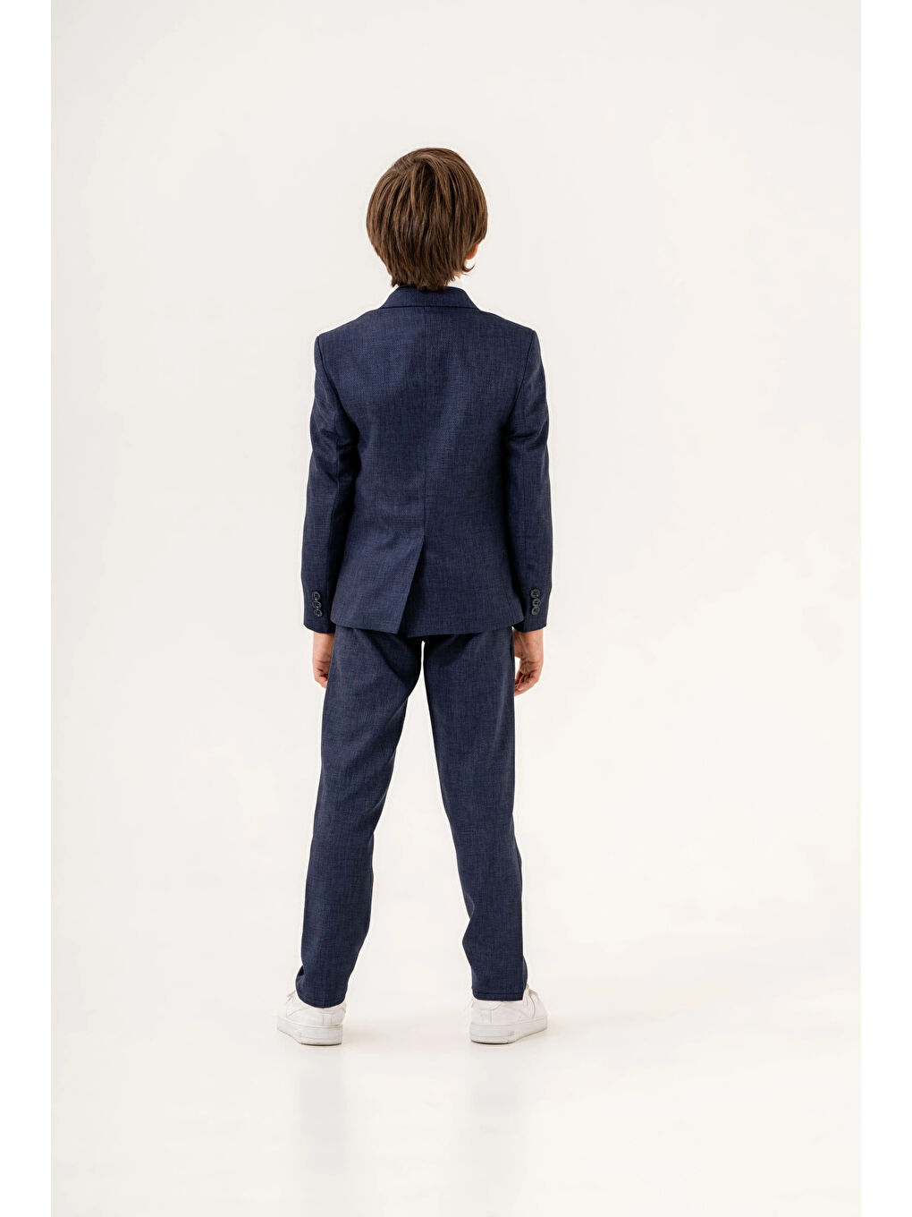 Lacivert Papyonlu Ceketli Takım Elbise 4001-4