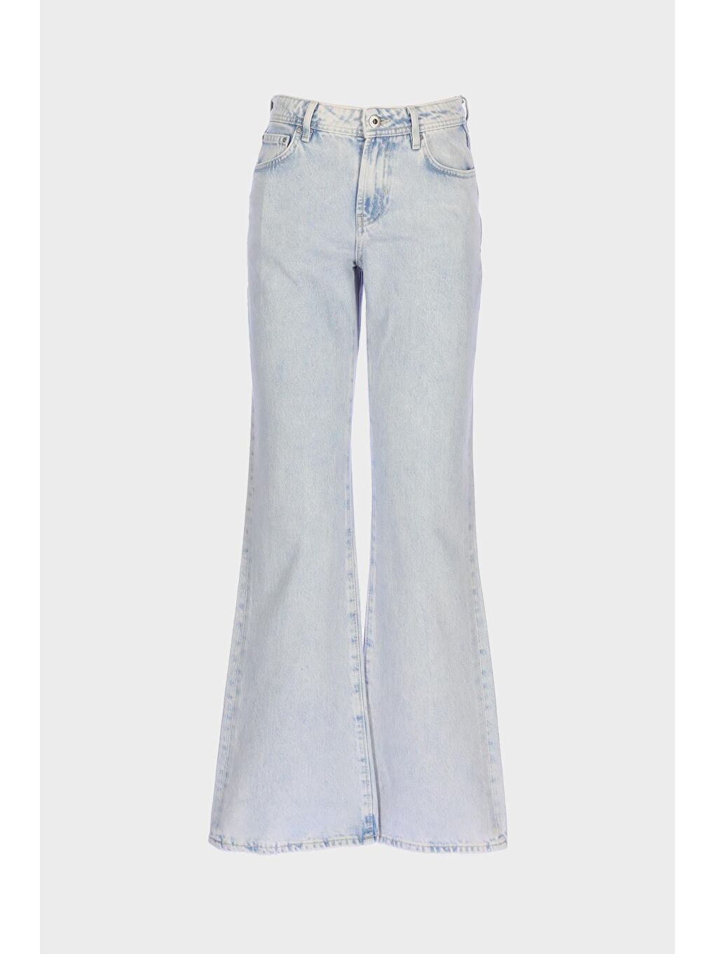 Açık Mavi Normal Bel Relax Bootcut Fit Jean Pantolon C 4809-009