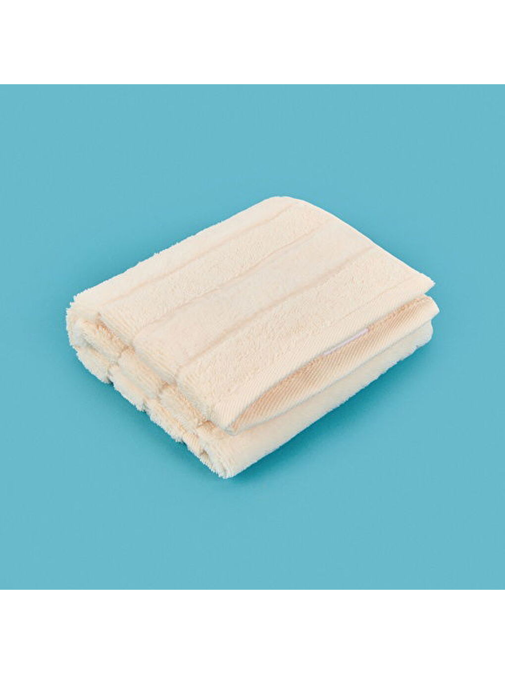 Soft Kadife El Havlusu - Ekru - 30x50 cm-3