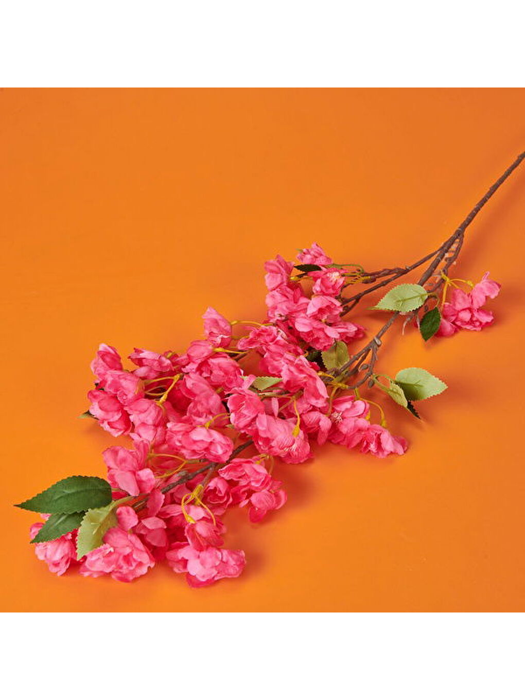 Kiraz Çiçeği Yapay Çiçek - Pembe - 90 cm-2