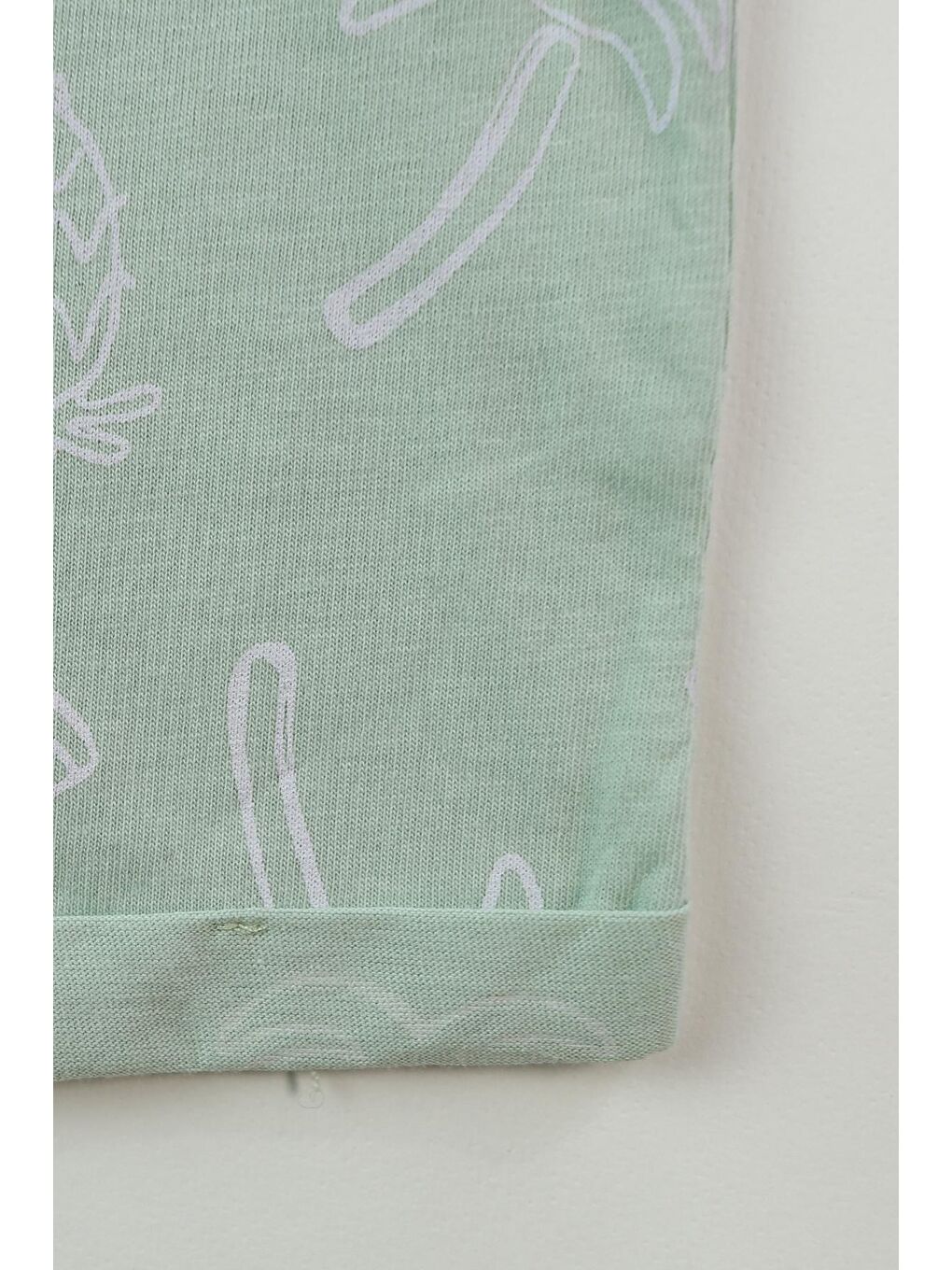 Yeşil Erkek Çocuk  Pamuk Kumaş  Kolsuz Salopet Tulum-6