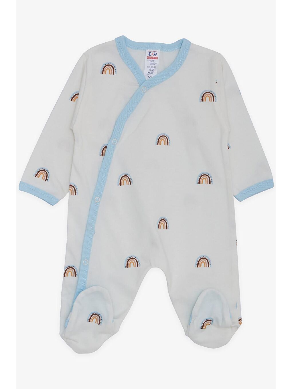 Erkek Bebek Hastane Çıkışı 8 li  Desenli Beyaz (3 Ay)-5