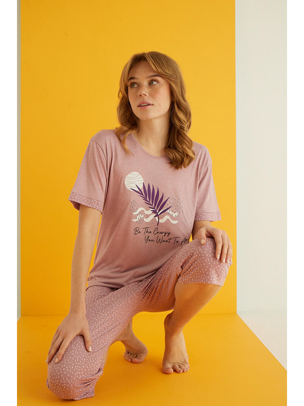 Pembe Viskon Kapri Takım 7043-12-1