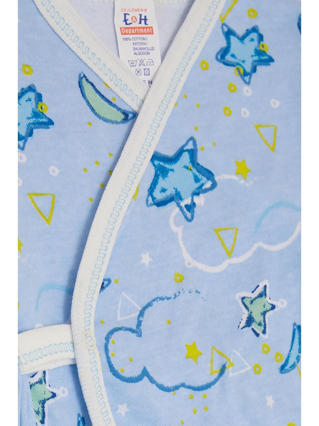 Erkek Bebek Hastane Çıkışı 5 li Gökyüzü Temalı Açık Mavi (0-3 Ay)-5