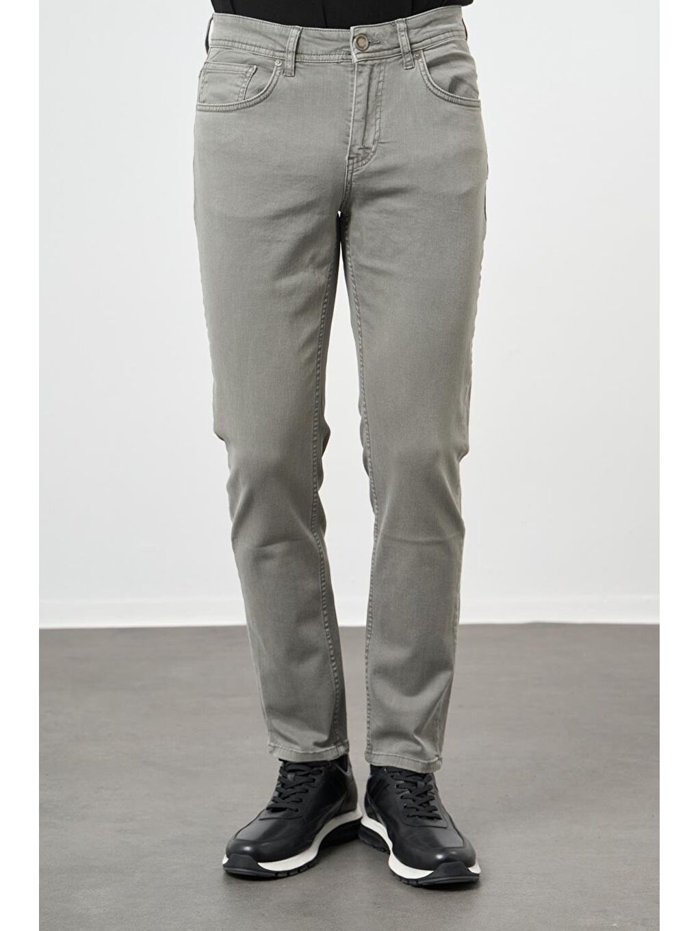 Turkuaz Su Yeşili Pamuklu 5 Cep Casual Slim Fit 5 Cep Pantolon 1003245318