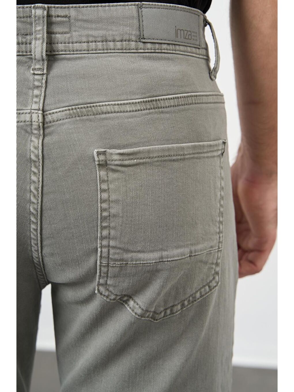 Turkuaz Su Yeşili Pamuklu 5 Cep Casual Slim Fit 5 Cep Pantolon 1003245318-4