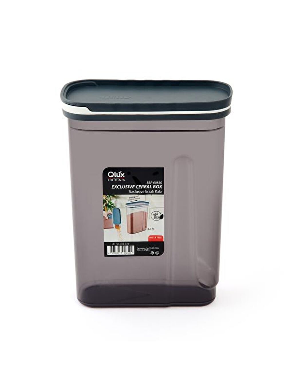 Antrasit Exclusive Erzak Kabı - 2,7 lt-2