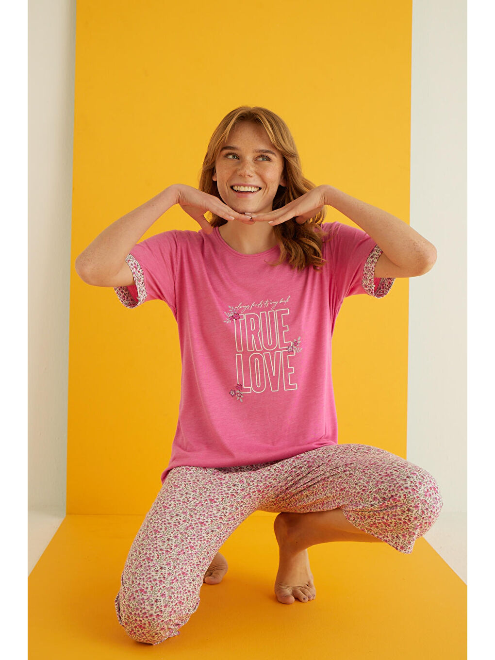 Pembe Viskon Kapri Takım 7043-1