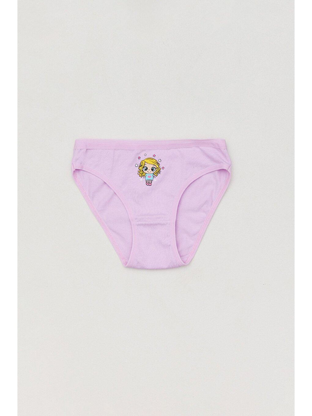 Karışık Baskılı Kız Çocuk Külot-4