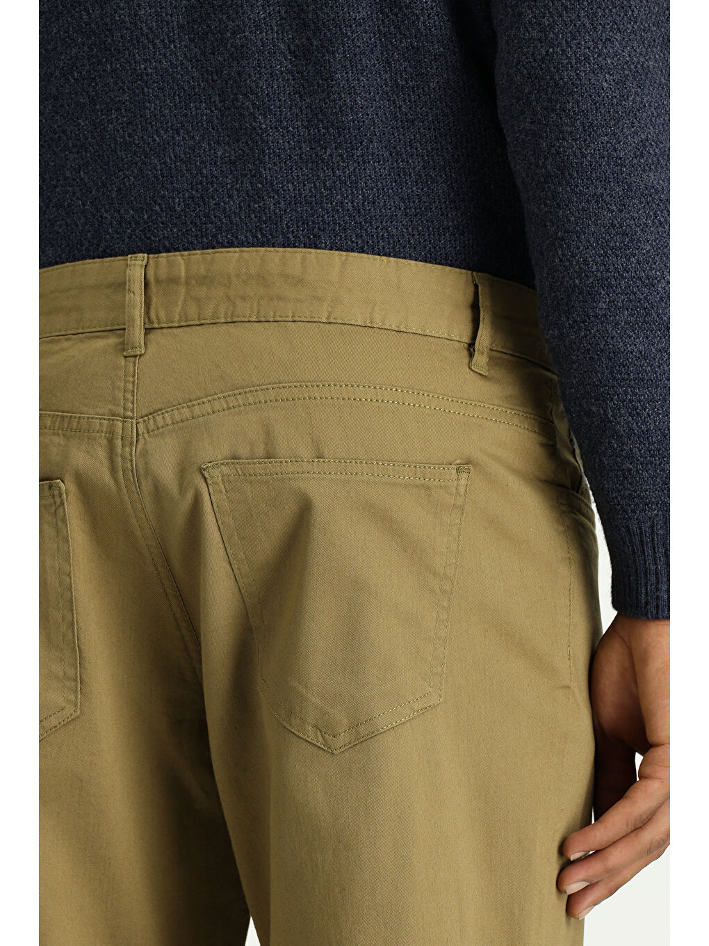 Bej Regular Fit Elastanlı Kanvas / Chino Pantolon-5