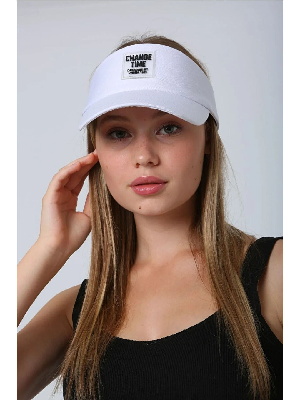 Luminos Butik Kadın Change Time Armalı Beyaz Vizör - Tenisçi - Golf / Siperlik Şapka
