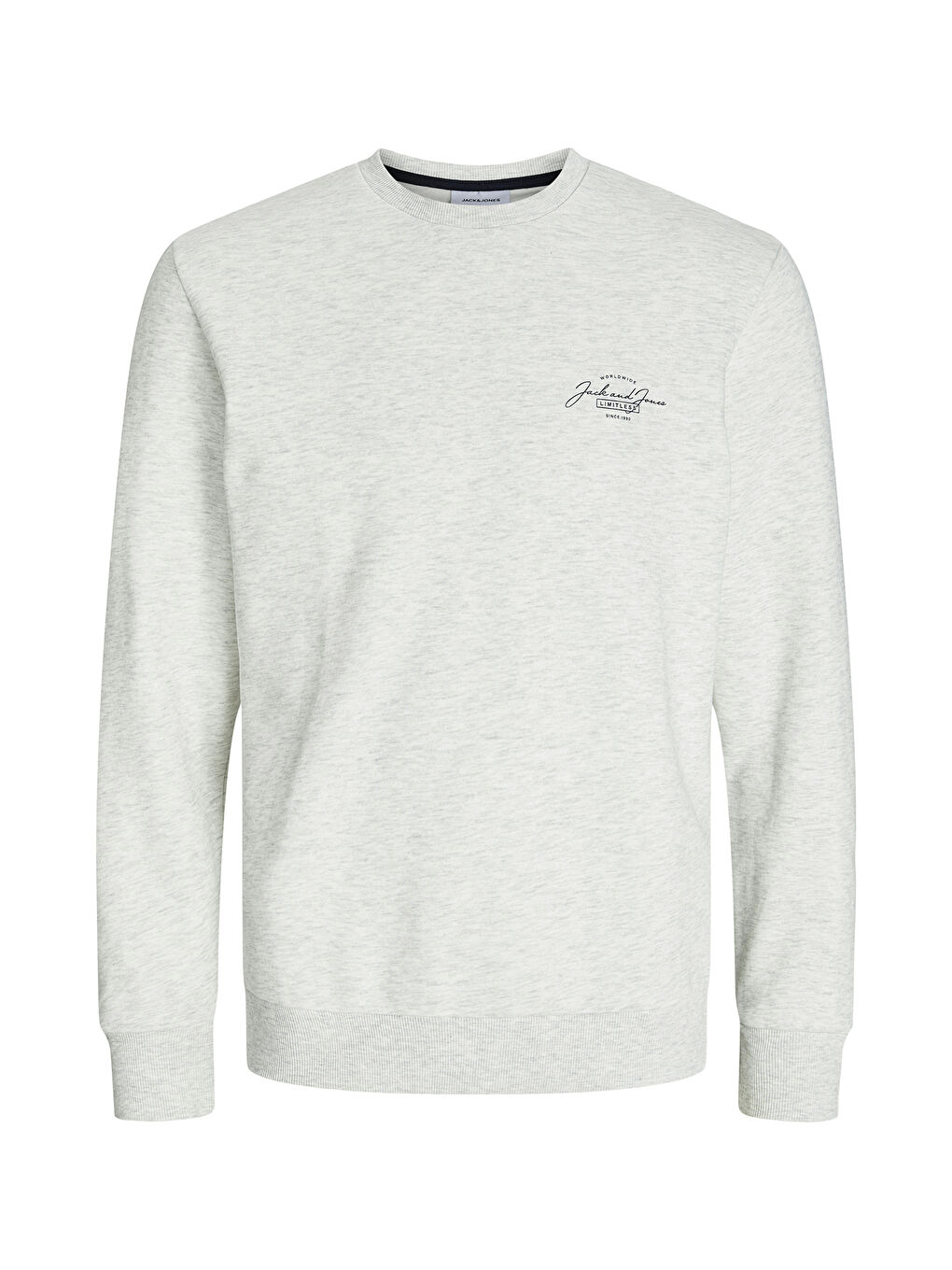 Jack & Jones Gri Jjferris Pamuk Karışımlı Regular Fit Bisiklet Yaka Erkek Sweat 12256837 - 6