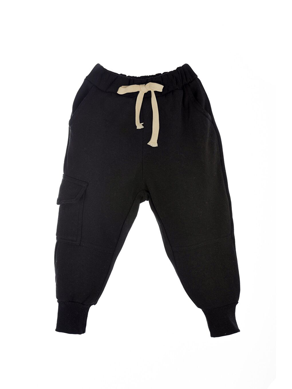 2'li Paket Erkek Çocuk Eşofman Altı 3 iplik Şardonlu ( Siyah ve Gri )-1