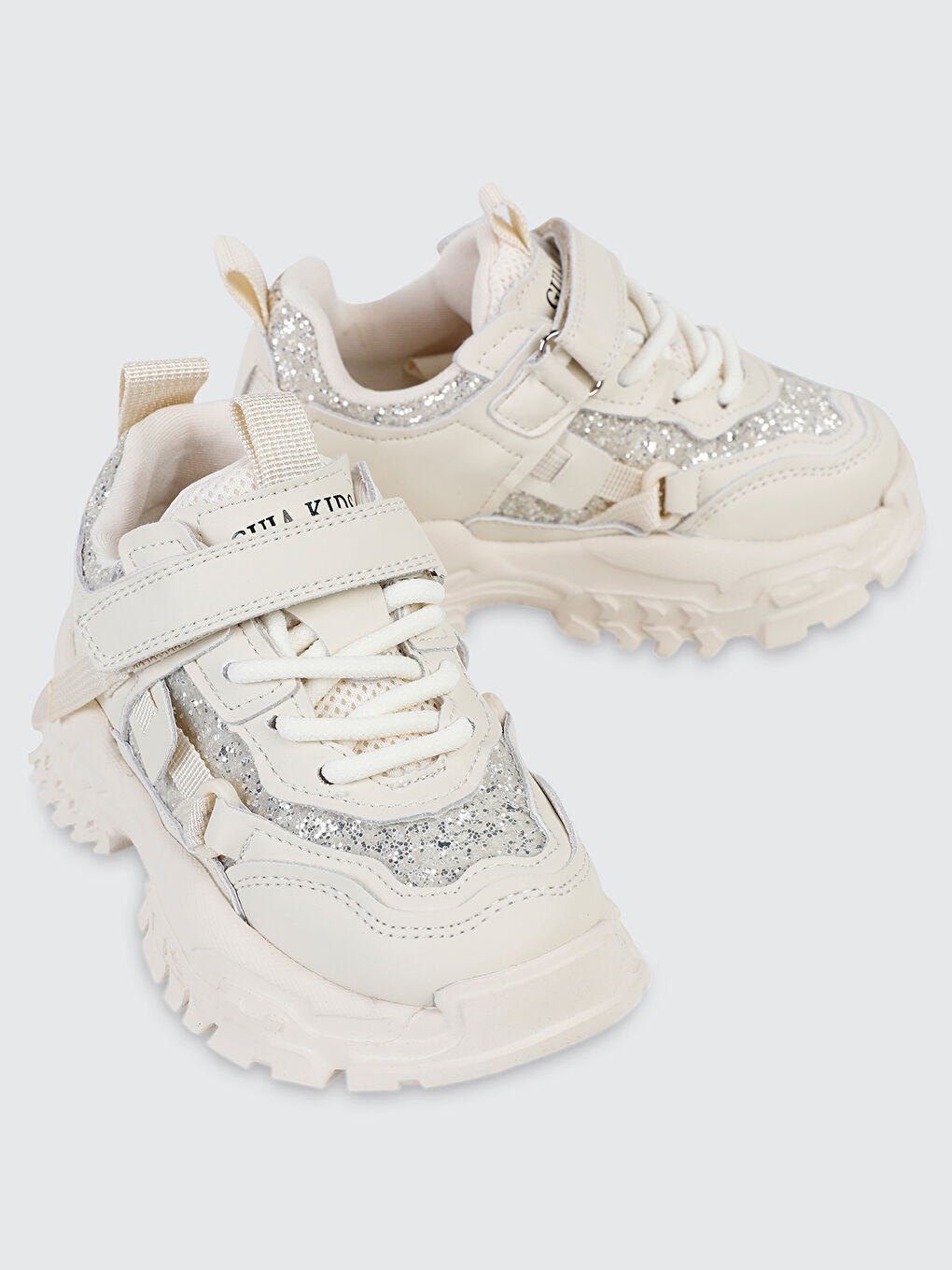 Guja Kids Kız Çocuk Spor Ayakkabı 26-30 Numara Bej-1