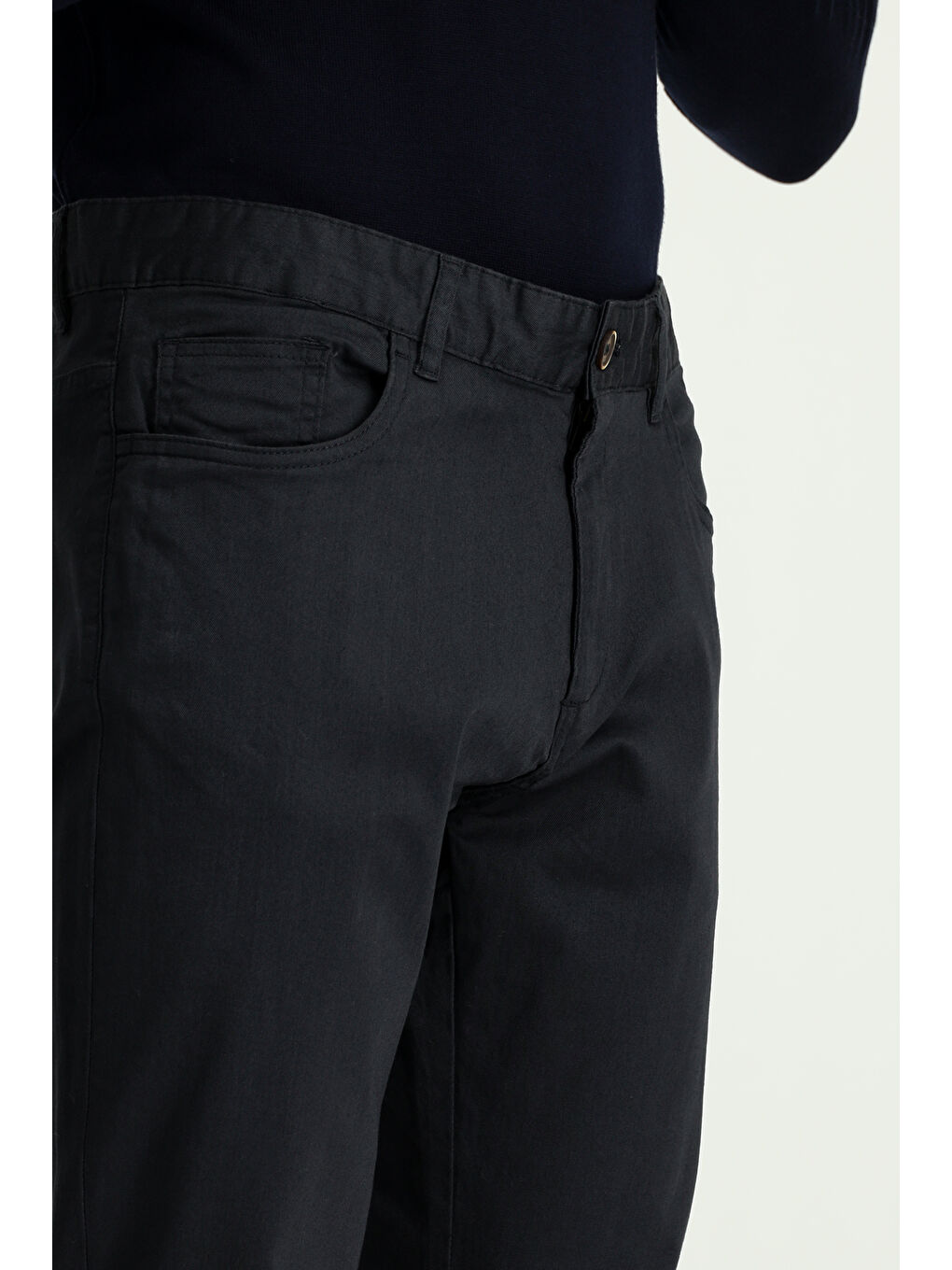 Antrasit Regular Fit Elastanlı Kanvas / Chino Pantolon-3