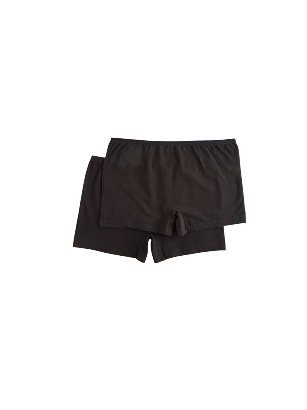 Güneş Siyah Kadın Esnek Kumaş 2'li Boxer - 1