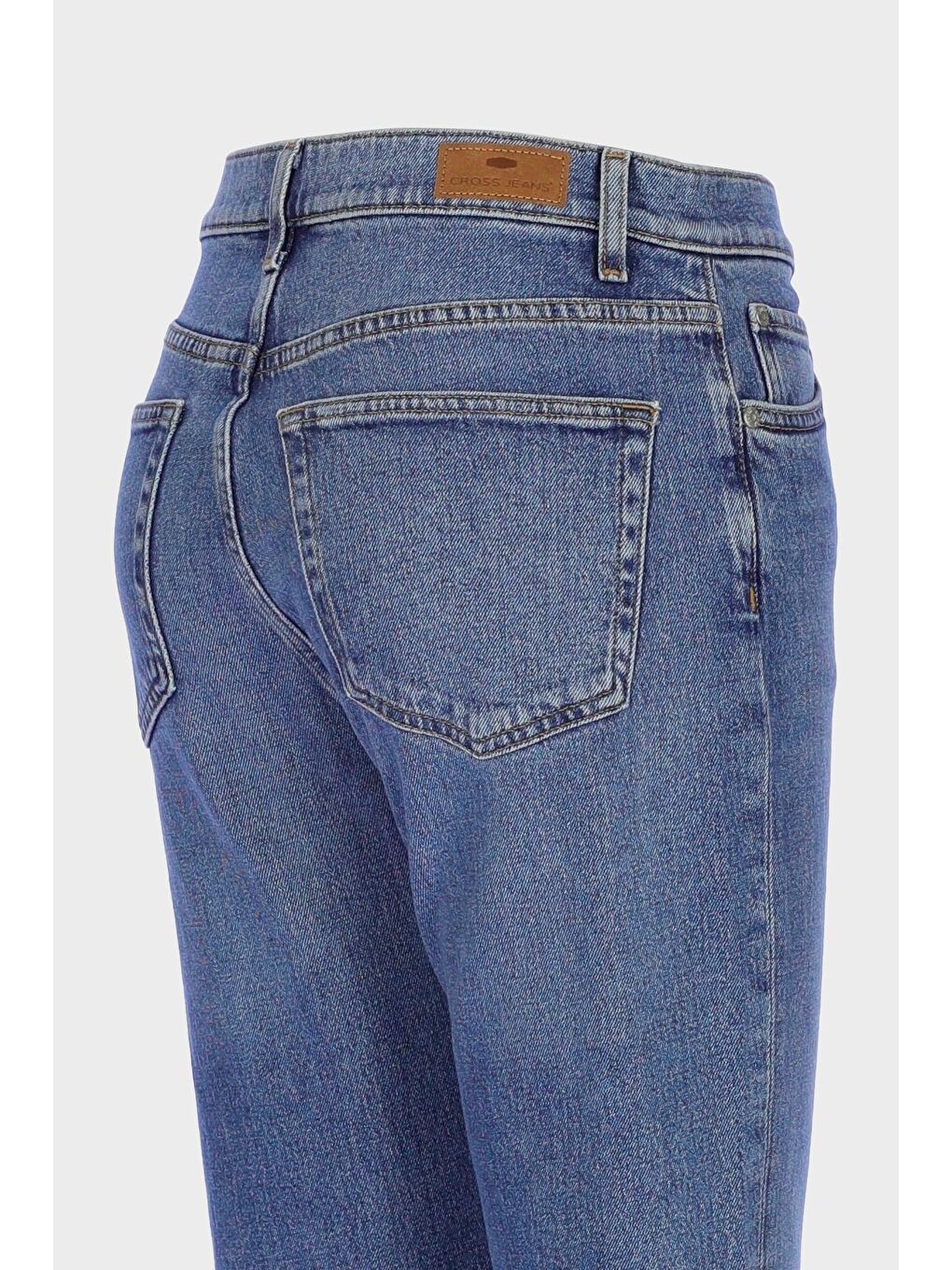 Sydney Orta Mavi Yüksek Bel Slim Fit Jean Pantolon C 4529-091-2