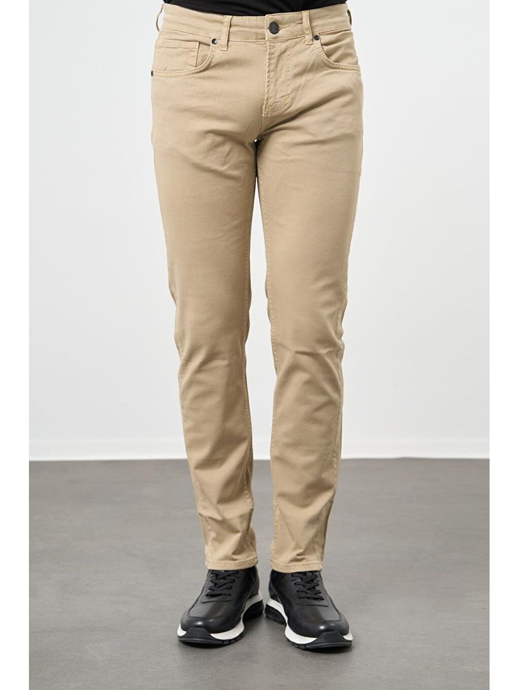 Koyu Bej Pamuklu 5 Cep Casual Slim Fit 5 Cep Pantolon 1003245319