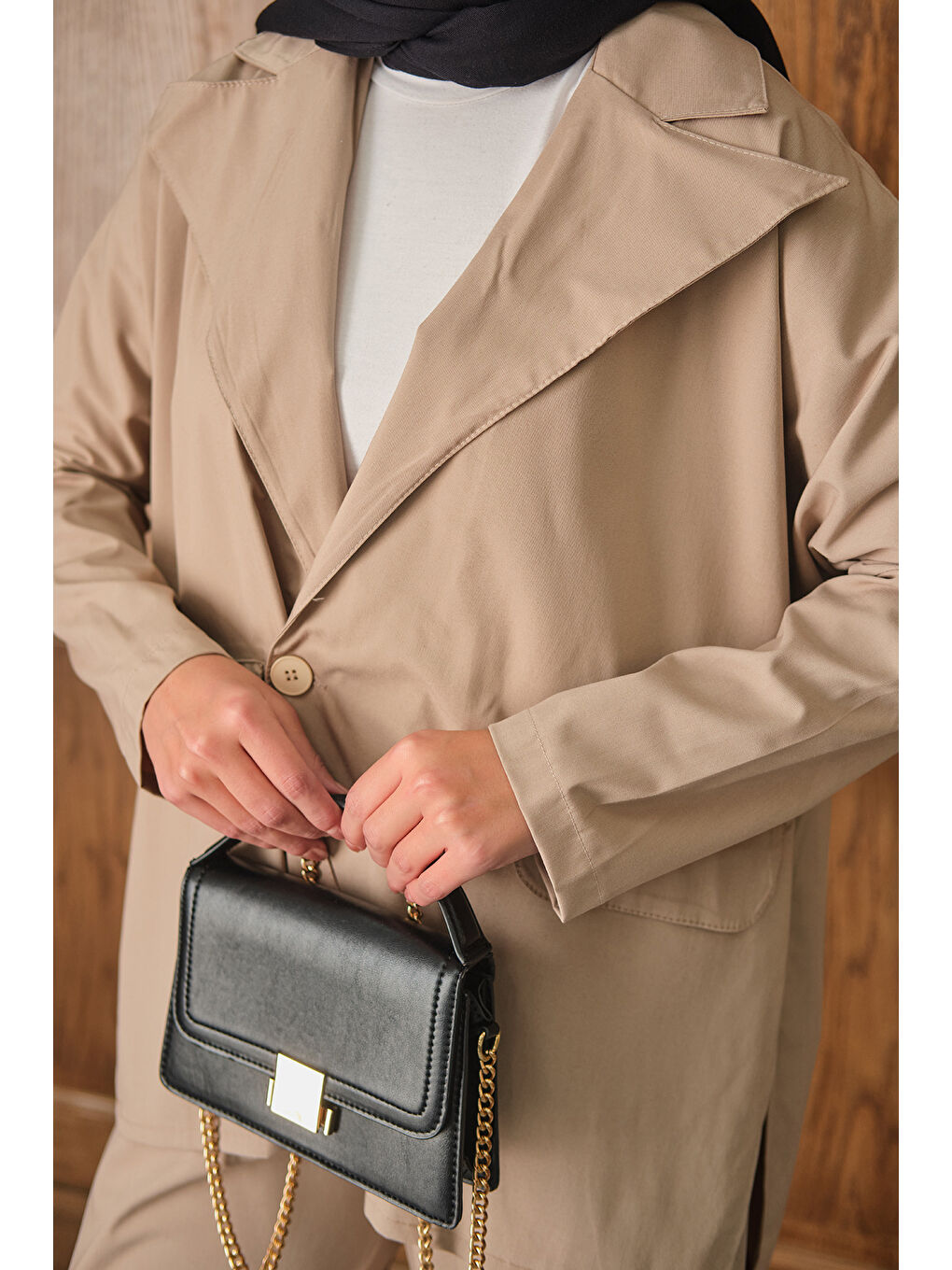 Ekru Kadın Ceketli Takım Krem-2