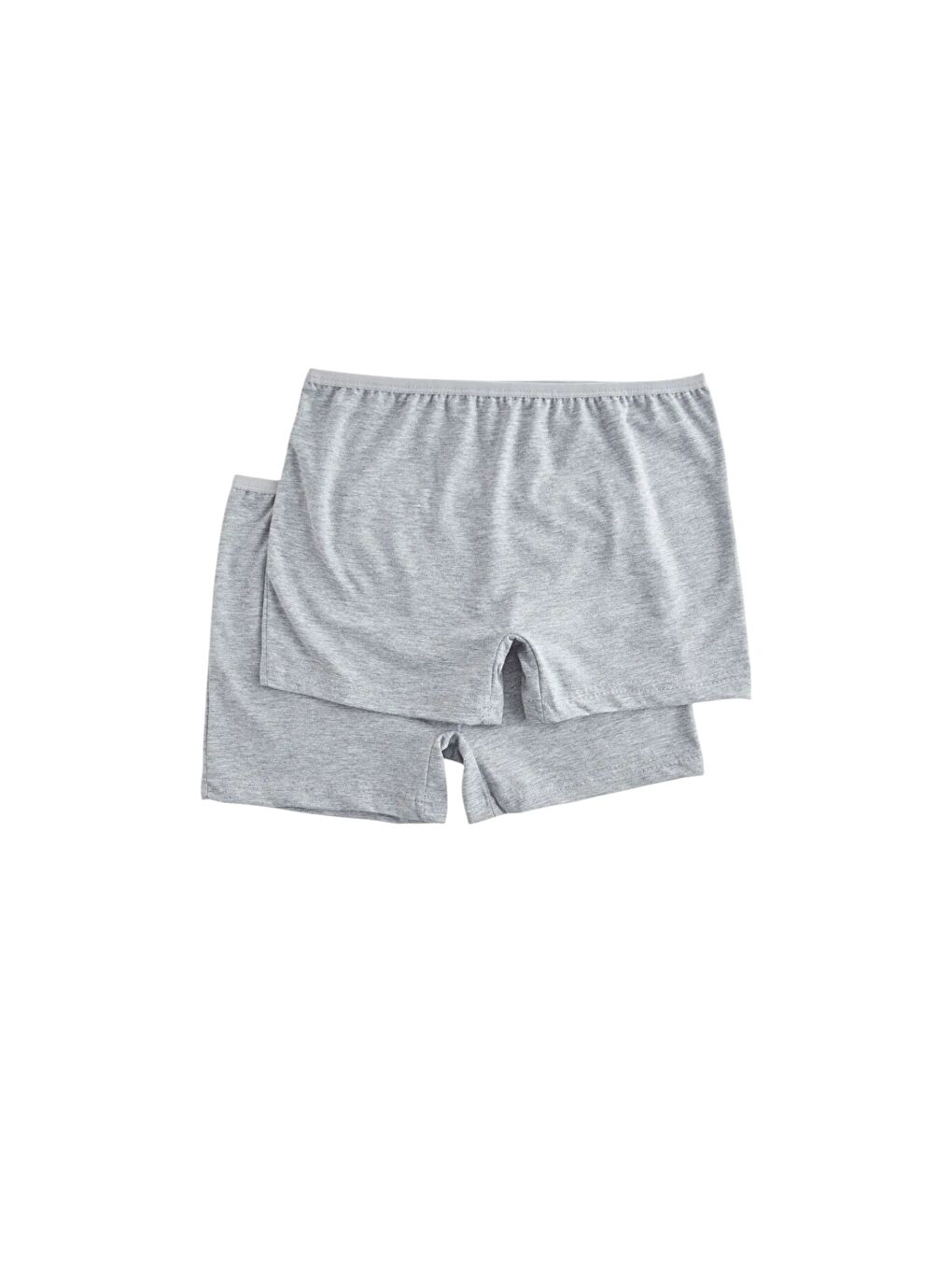 Gri Kadın Esnek Kumaş 2'li Boxer