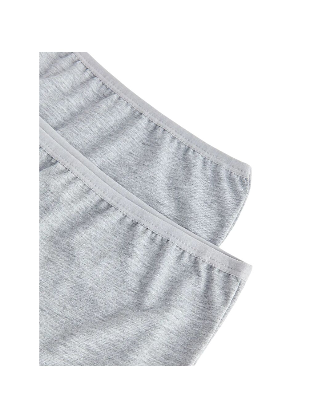 Gri Kadın Esnek Kumaş 2'li Boxer-2