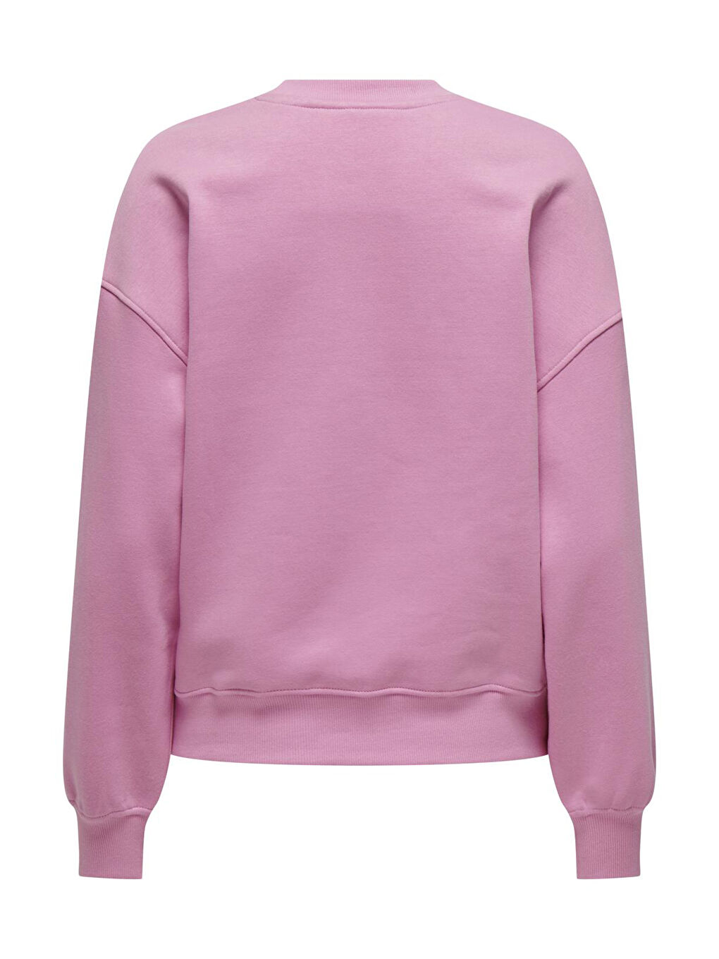 Only Pembe Onlsofia Baskılı Streç Pamuklu Regular Fit Bisiklet Yaka Kadın Sweat 15329876 - 1