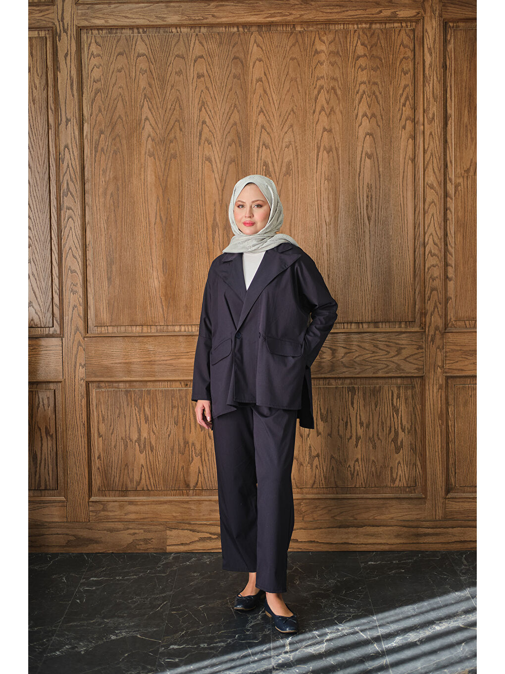 Kadın Ceketli Takım Lacivert-1