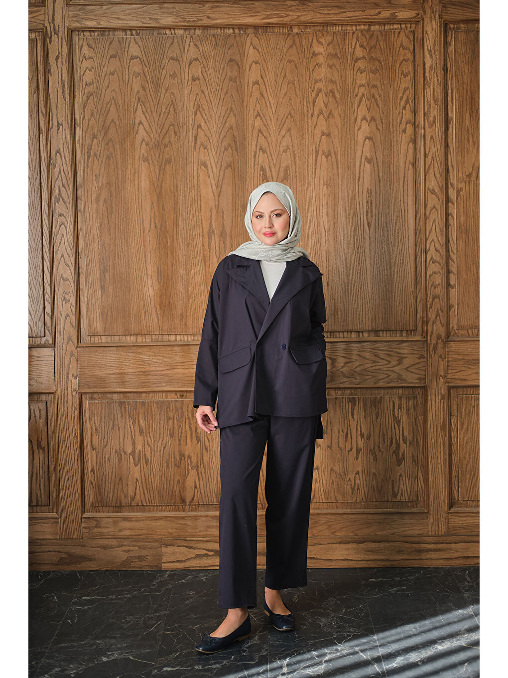 Kadın Ceketli Takım Lacivert-2