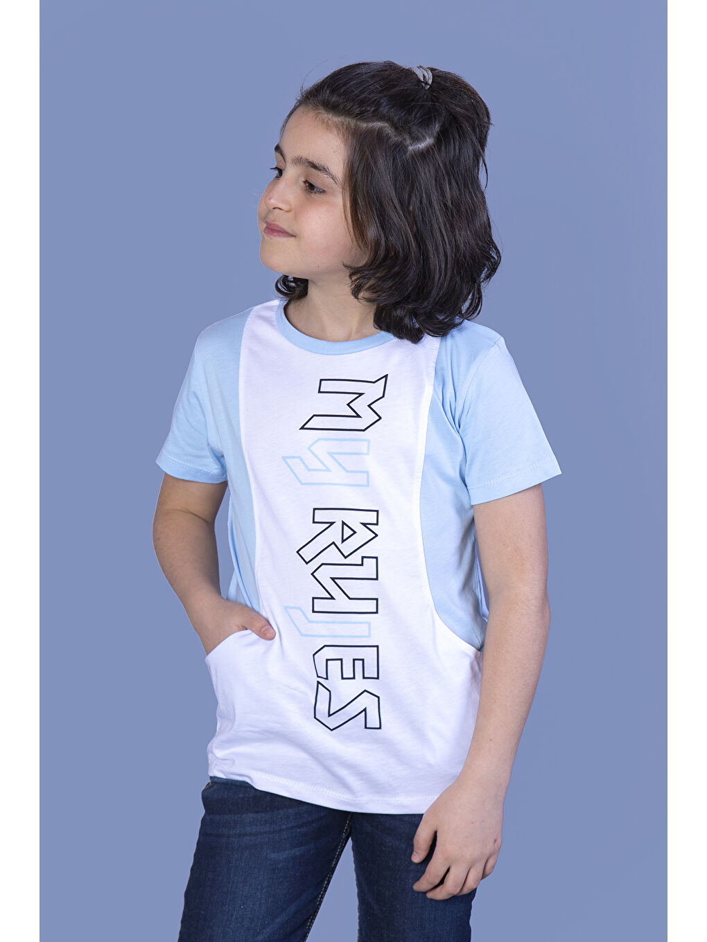 Toontoykids Açık Mavi Erkek Çocuk T-Shirt My Rules Baskılı