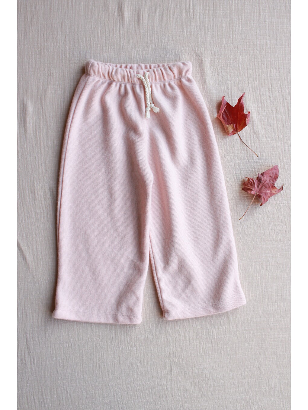 Pembe Pudra Soft Kız Çocuk Pantolon-1