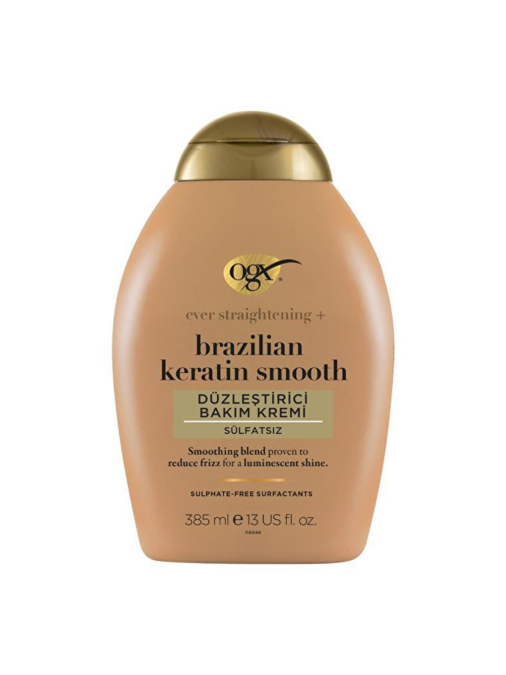 OGX Renksiz Düzleştirici Brazilian Keratin Smooth Sülfatsız Bakım Kremi 385 ml - 1