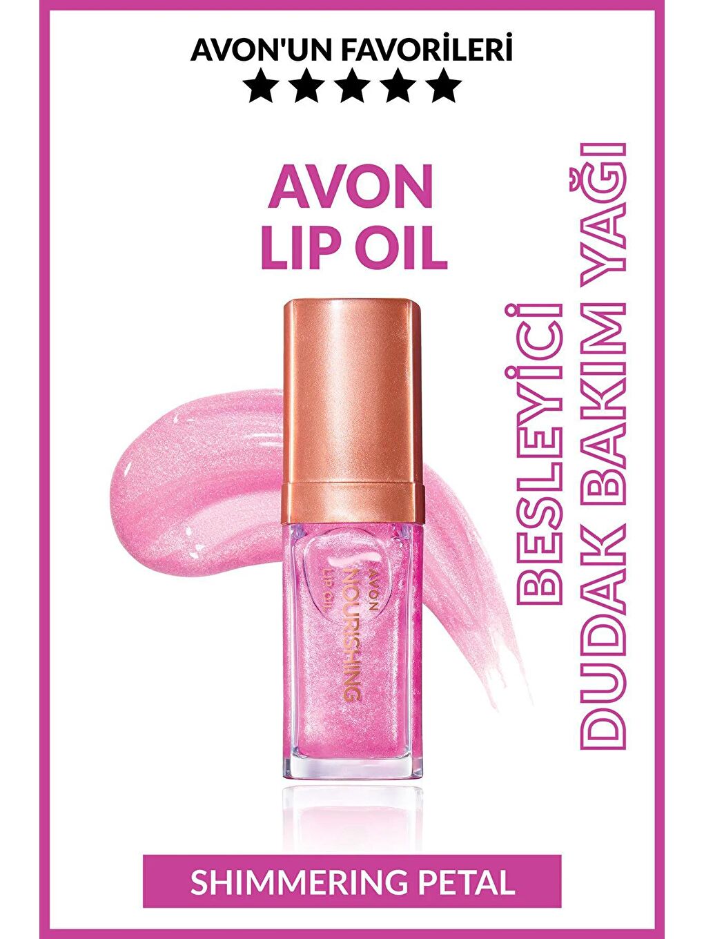 AVON Renksiz True Nourishing Dudak Yağı 7 Ml. Shimmering Petal