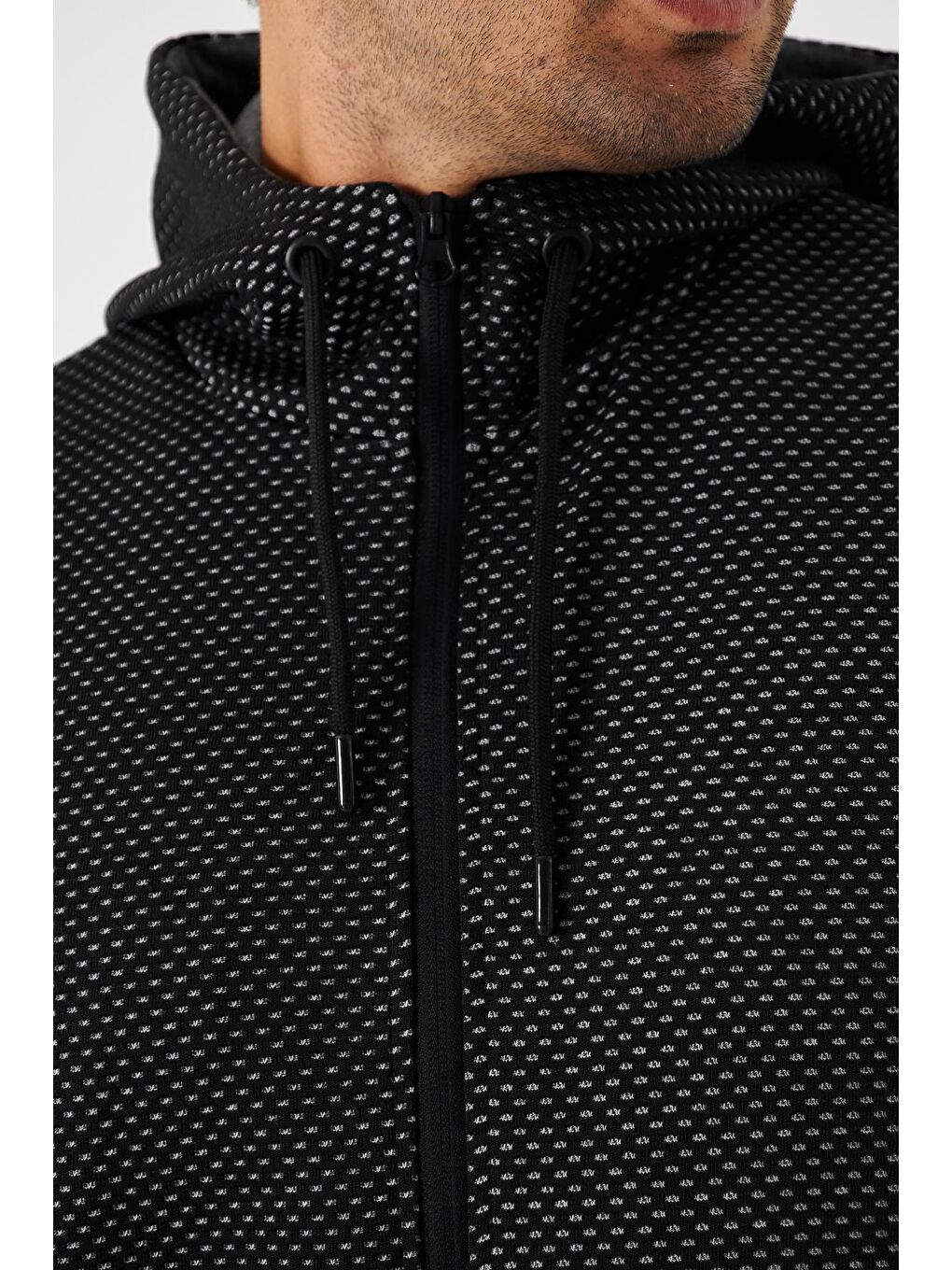 Erkek Tam Fermuarlı Kapüşonlu Eşofman Takımı Antrasit M. 5816-A-6