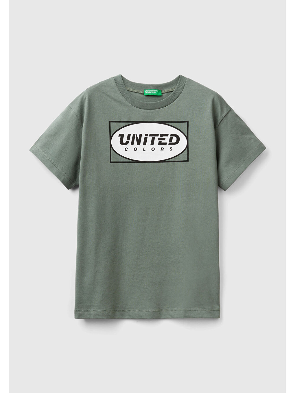 United Colors Of Benetton Koyu Yeşil Erkek Çocuk Asker Yeşili T-Shirt