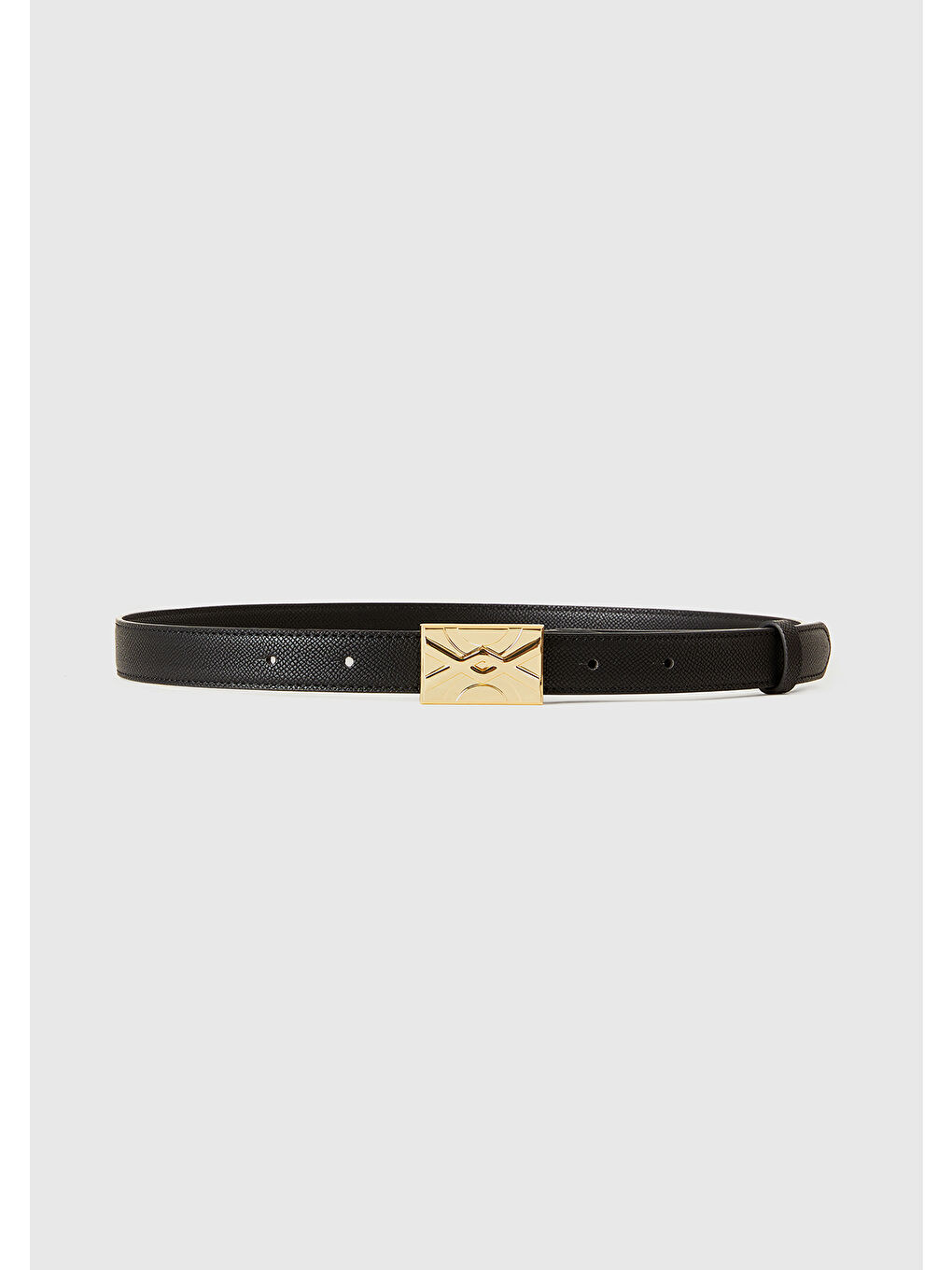 Kadın Siyah Benetton Logolu Kemer-2