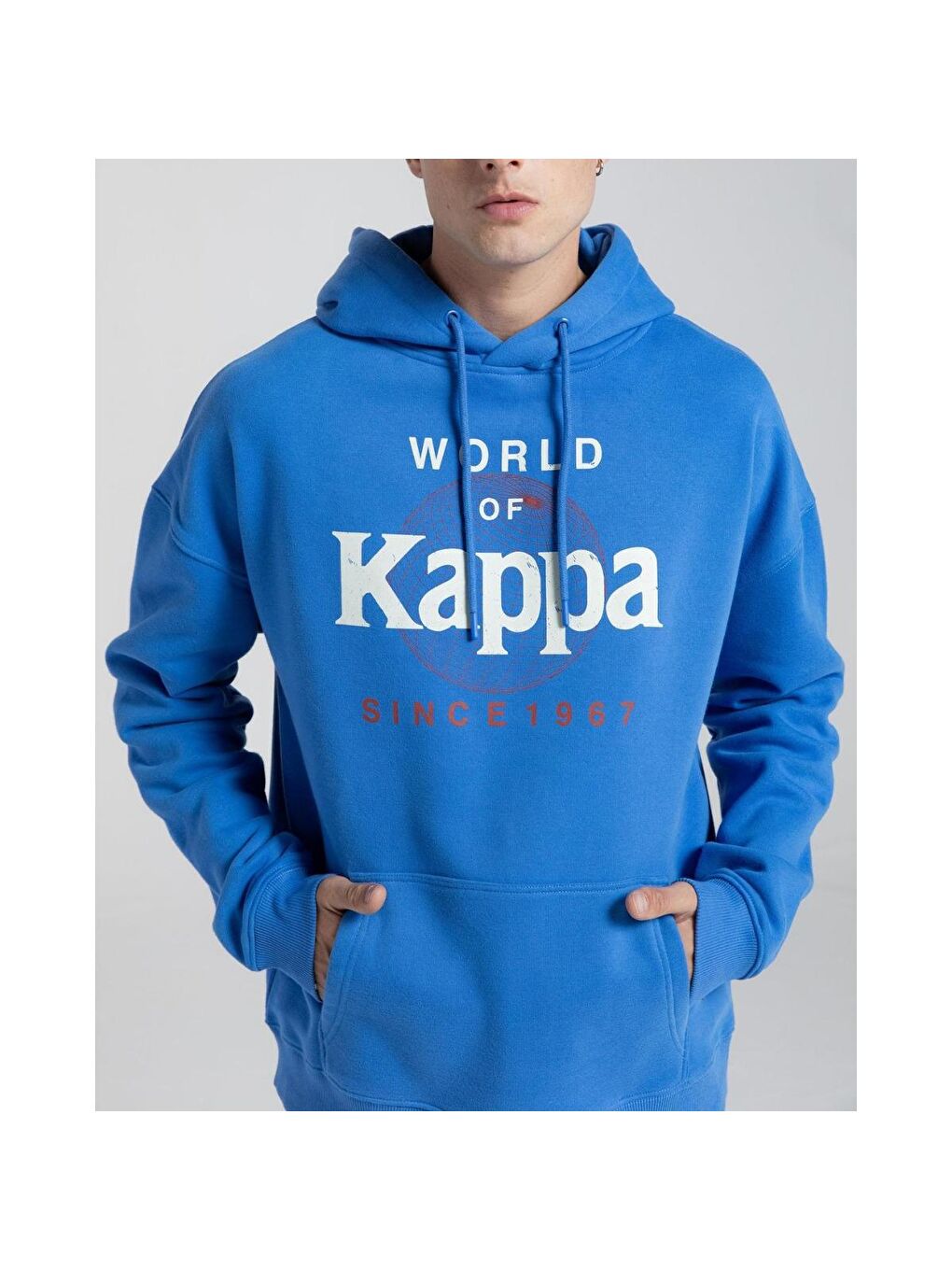 Authentic Ageo Mavi Kapüşonlu Erkek Sweatshirt-2