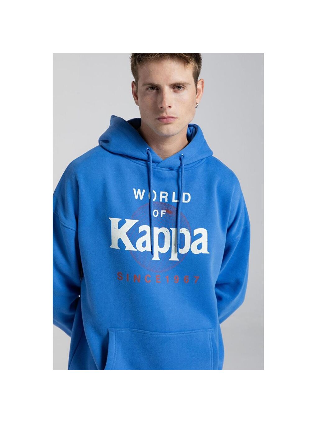 Authentic Ageo Mavi Kapüşonlu Erkek Sweatshirt-3