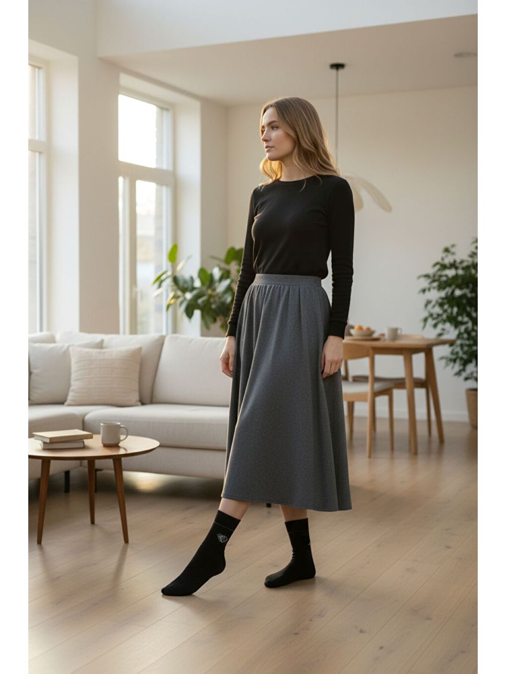 Karışık Kadın Taş İşlemeli Kalp Desenli Pamuklu Premium Soket Çorap 12’li Set-6