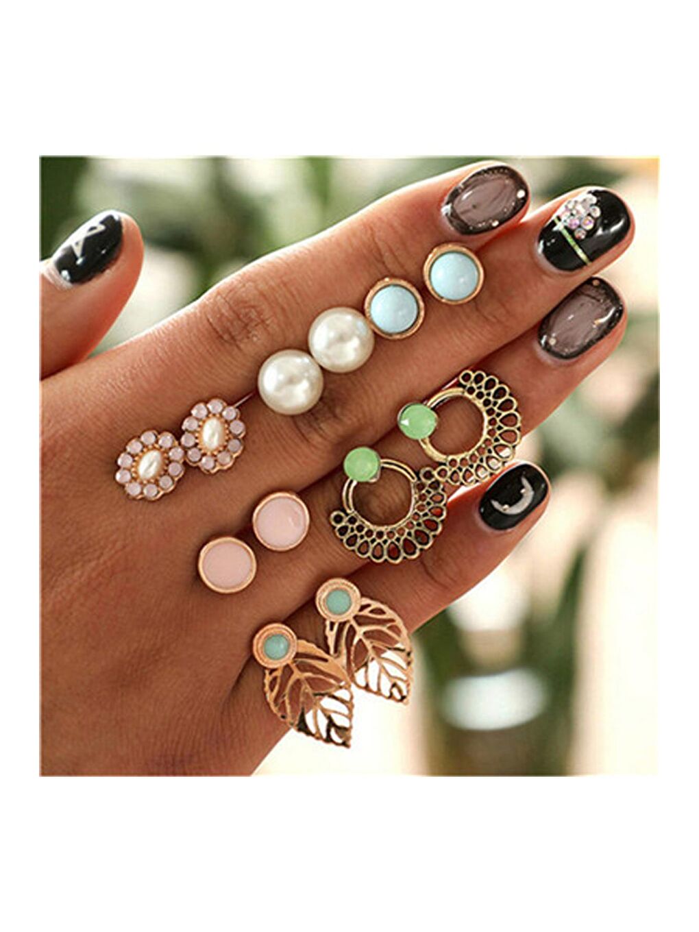 Karışık Çoklu Küpe Seti