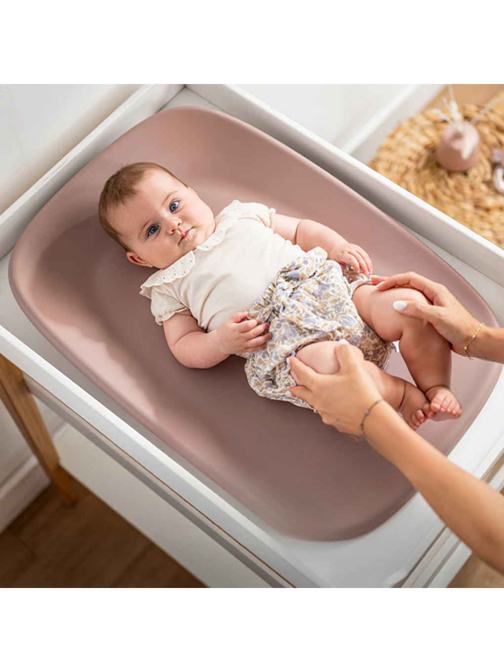 Softy Alt Değiştirme Minderi 70x50cm Pembe-8