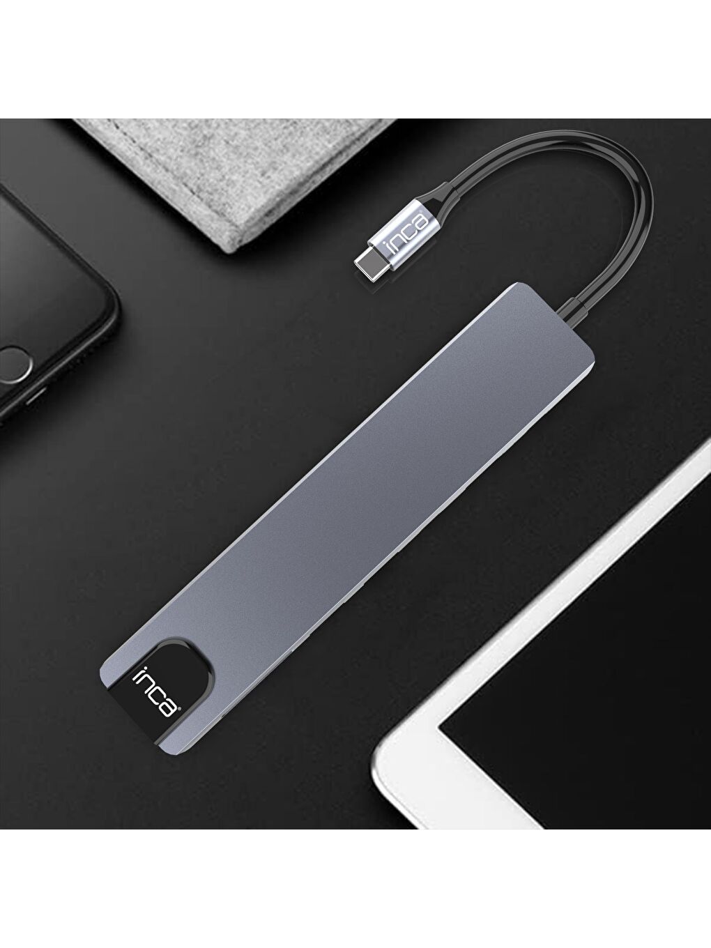 Itpc-7 8'li USB Tip-C Aliminyum Hub-5