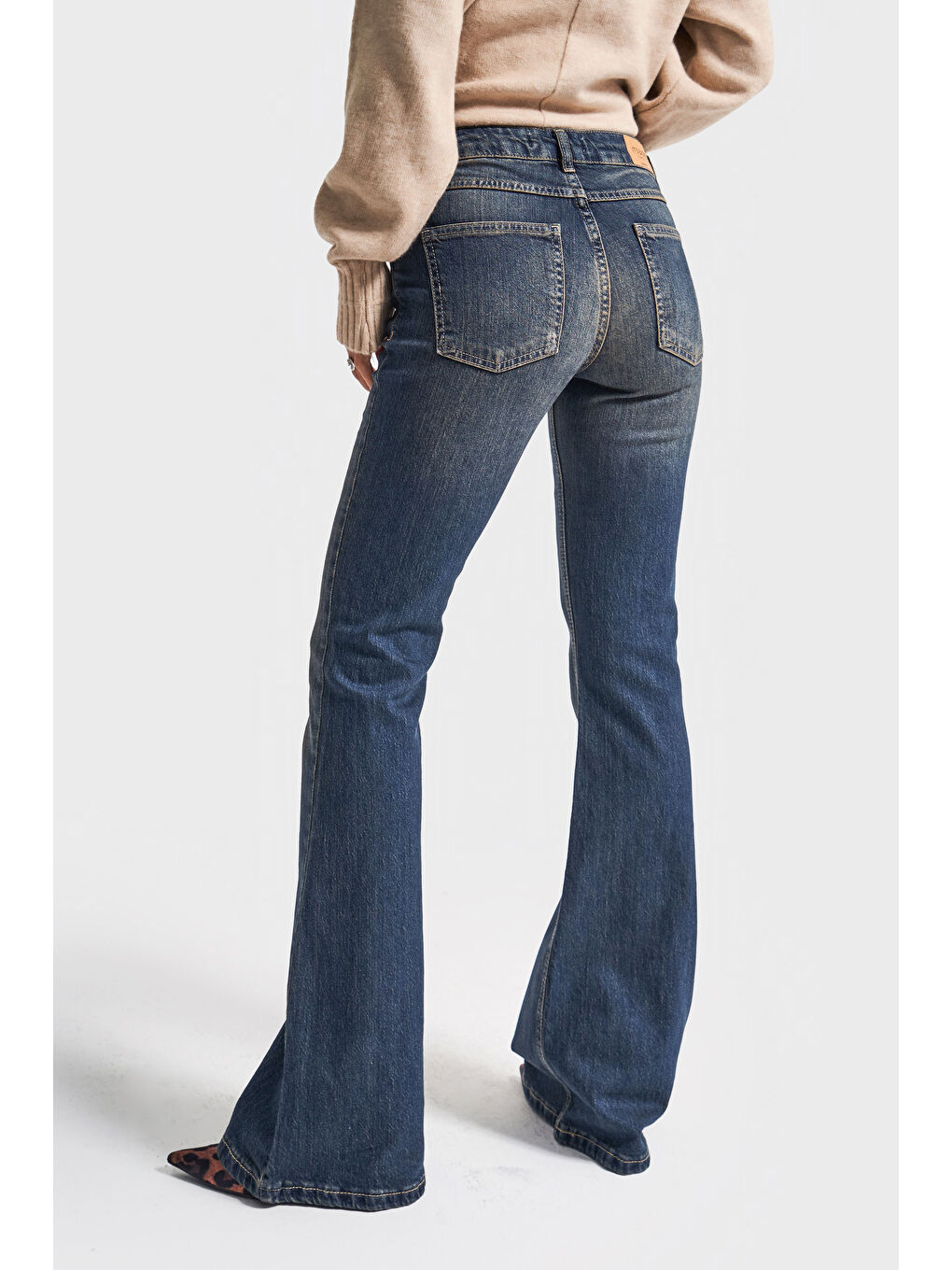 Mavi Kadın T.Kot Rengi 2w5-8 Mid Rise Flare Fit İç Boy 83cm Esnek Kumaş Denim Jean-3