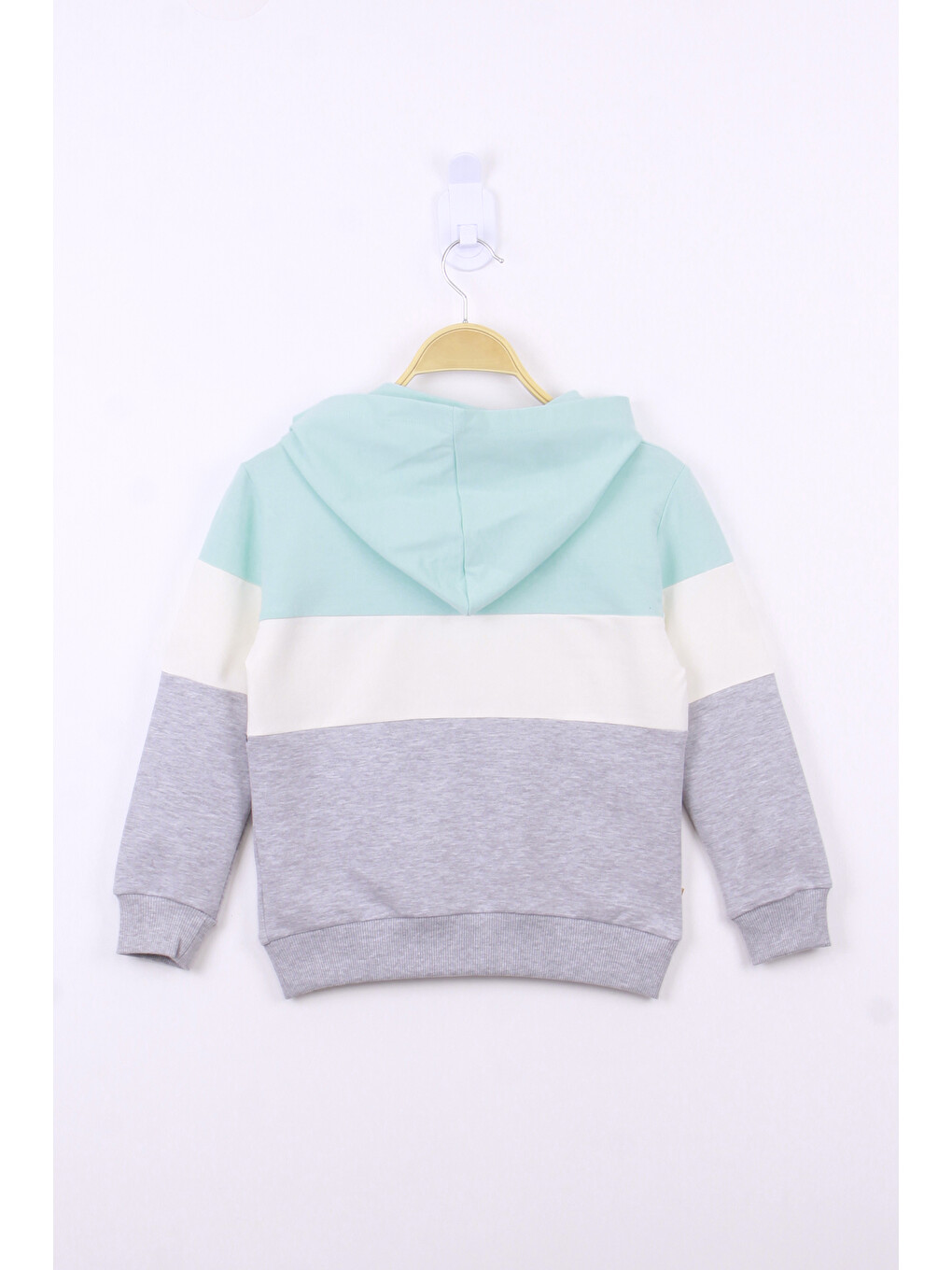 Yeşil Kız Çocuk Hope Baskılı Garnili Sweatshirt-1