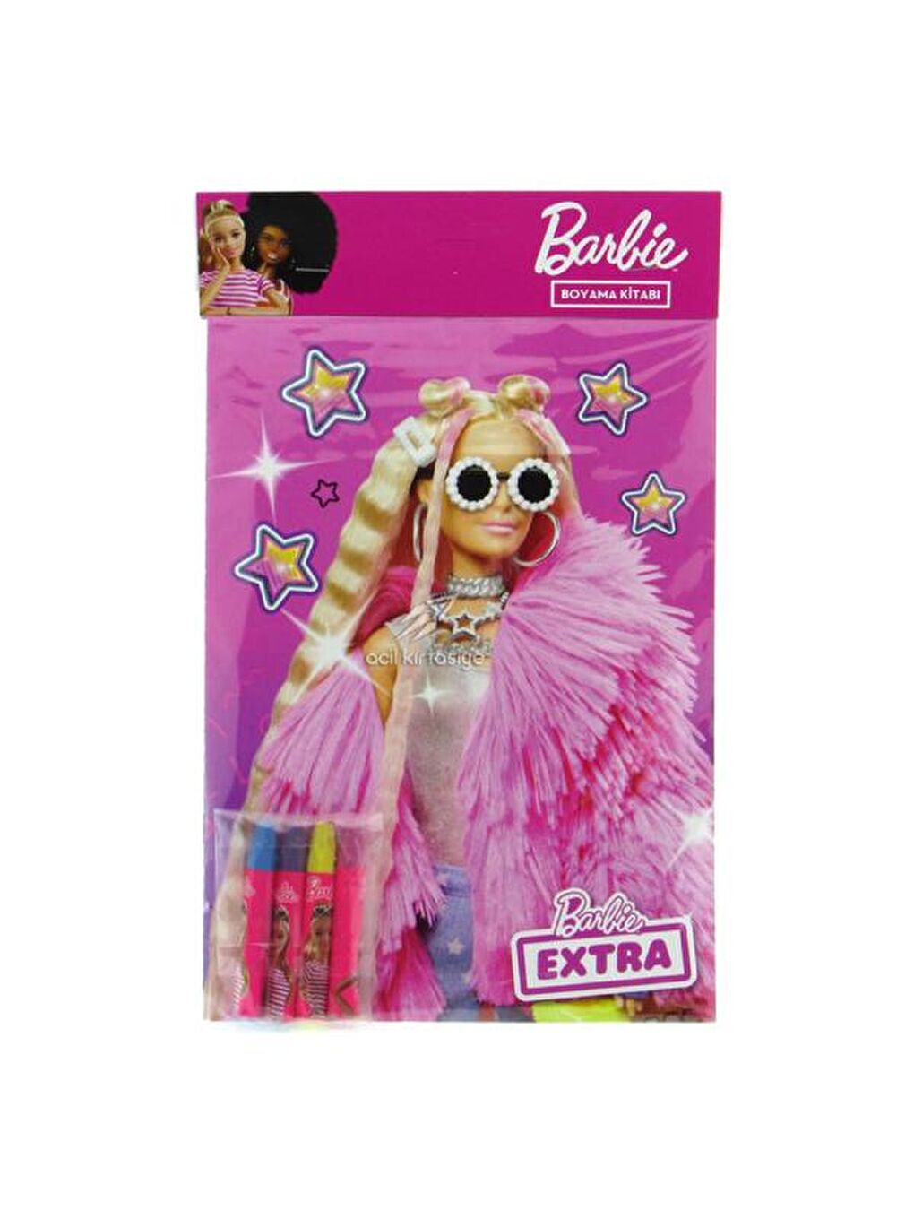 B-386 Pastel Boyalı Barbie Boyama Seti - Pembe-2