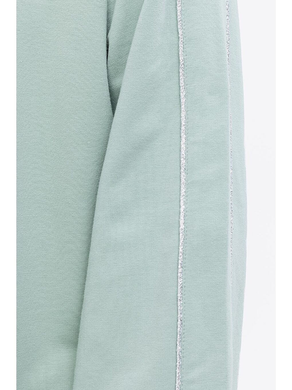 Yeşil Defne-Arabiyeli Fermuarlı Sweat-4