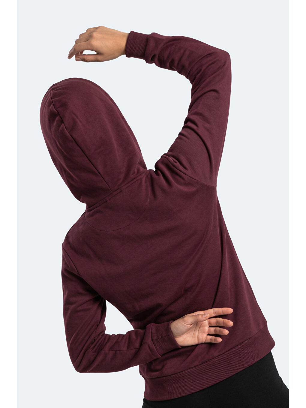 Sera I Kadın Fermuarlı Bordo Sweatshırt-7