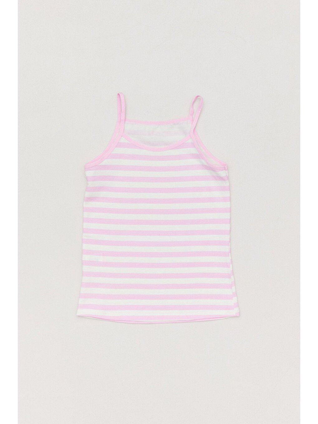 Pembe Baykuş Baskılı 3 Lü Kız Çocuk Atlet-2