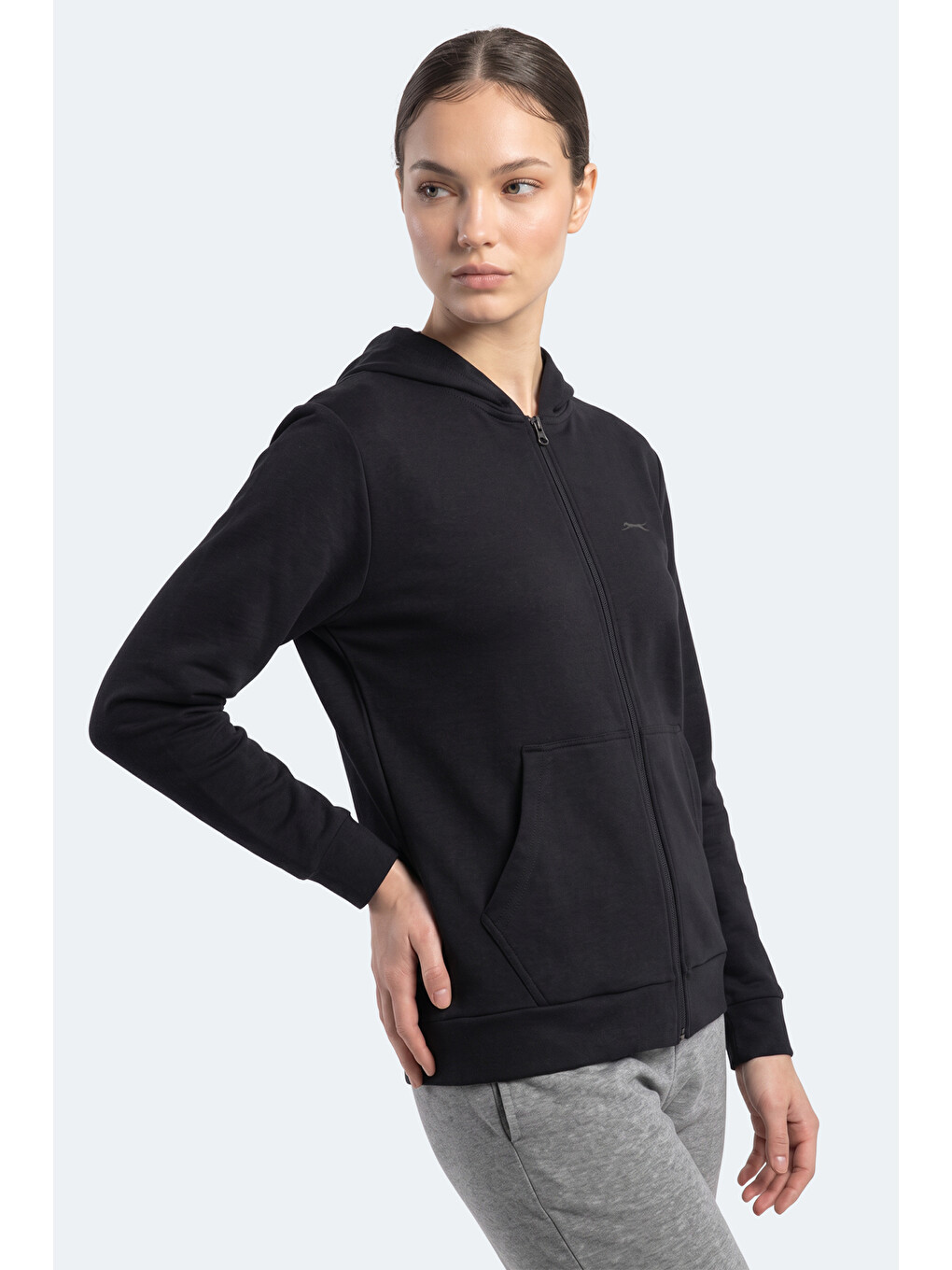 Sera I Kadın Fermuarlı Lacivert Sweatshırt-3
